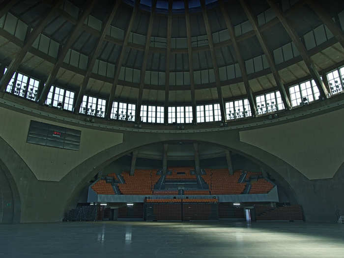 30. The Centennial Hall in Wroclaw, Poland, was started in 1911 and is an early example of reinforced concrete architecture.