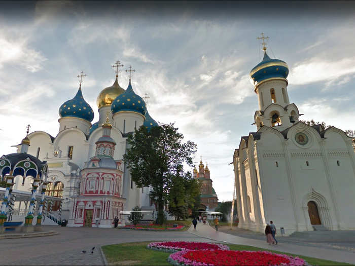 28. The Holy Trinity St. Sergius Lavra in Sergiyev Posad, Russia is the spiritual center of the Russian Orthodox Church.