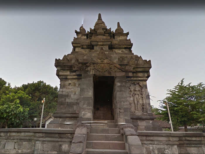 22. The Pawon Temple is one of two temples in the Borobudur Temple Compound in Java, Indonesia.