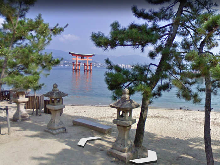 10. Itsukushima Shrine in Japan was designed to look like it