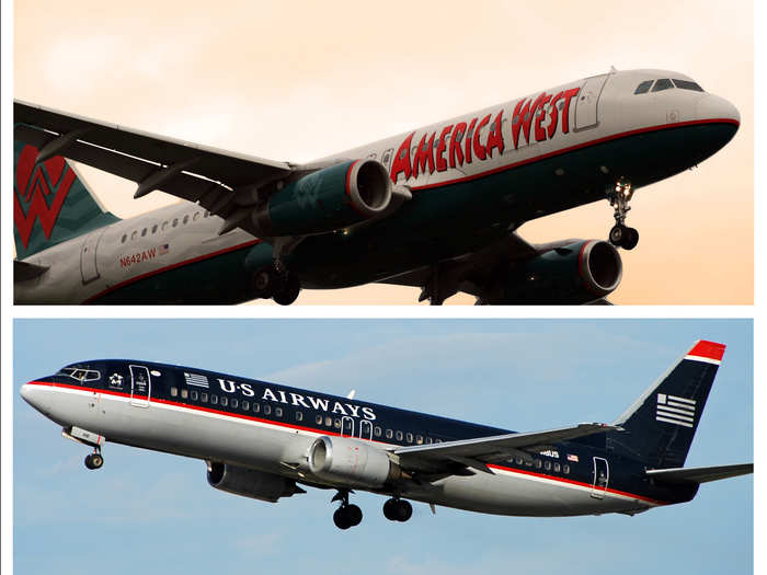 2005: America West Airlines and US Airways