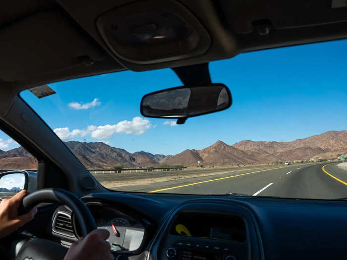 I rented a car with a friend and headed south from Riyadh.