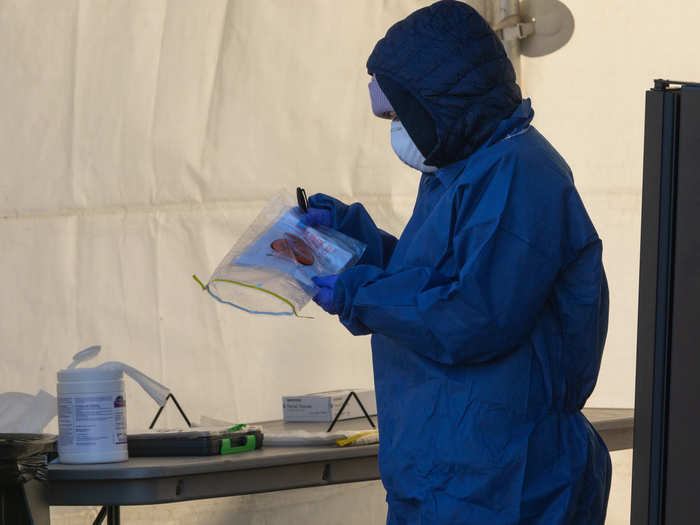 The sites are staffed by the US Department of Health and Human Services, as well as Walmart pharmacists who volunteered to support the locations.