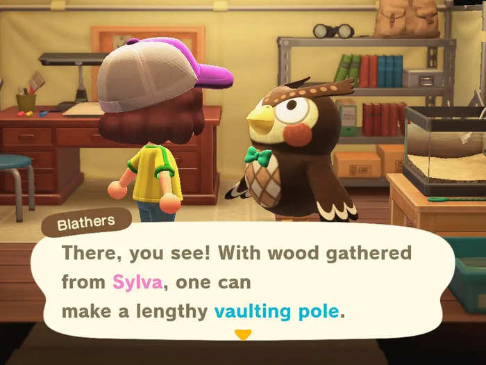 Talk to Blathers