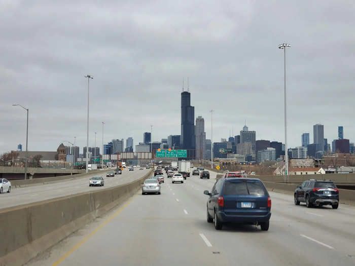 We saw more cars passing through the city than any other point in the trip, and it still only took us 8 minutes to get through Chicago.