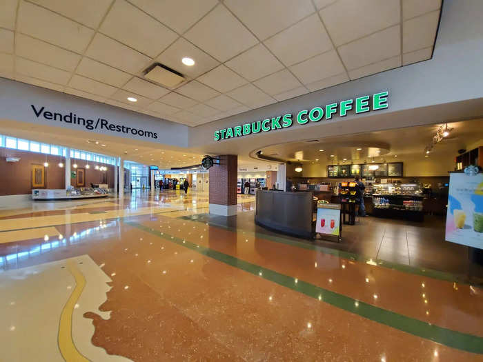 We stopped at another rest stop in Ohio, and this time the Starbucks was open.