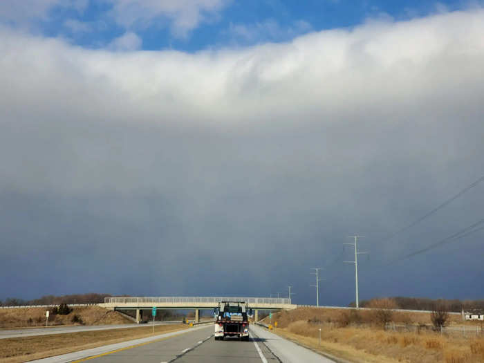 At one point, the weather reflected the apocalyptic feeling of the trip.