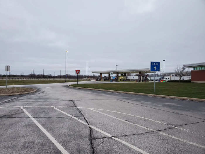 We stopped at our first rest stop in Ohio around 7:30 a.m. It was a ghost town.