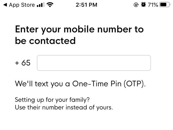 The app prompts users to input their mobile number, which the Singapore government says is paired with an anonymized ID for tracking.