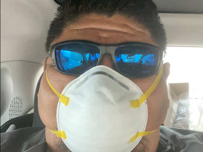 Miguel Ruiz, a hospice nurse in Texas, told Business Insider that he has been reusing the same mask for every visit, unlike before, when he typically used a fresh mask after every visit.