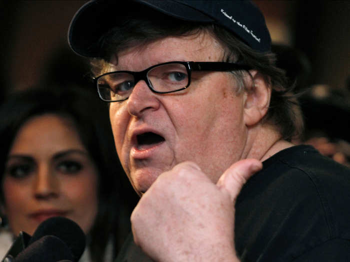 In 2004, he had a run-in with Michael Moore, documented in Moore