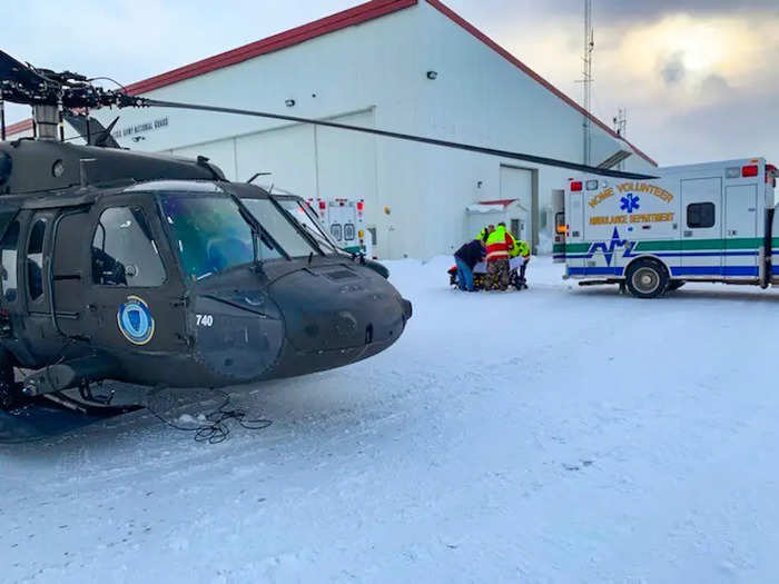 "They were inside of sleeping bags," said Claeys of the three mushers. "The medics got them on oxygen and warmed up inside, and the dog handlers and some of Nome rescue stayed with the dogs and had plans to get them back to Nome," which Claeys said was about 30 miles along the trail.