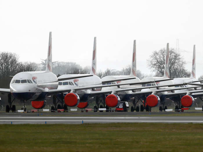 Rather than stay in London, British Airways flew some of its jets to less congested airports including Glasgow Airport and Bournemouth Airport.