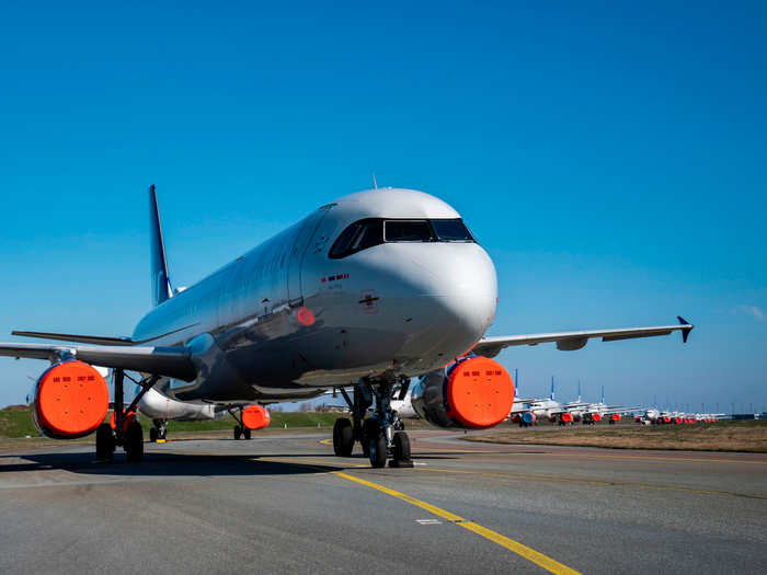 Before the crisis, SAS was in the midst of a fleet renewal that saw the introduction of new Airbus aircraft including the A350-900 XWB and A320neo. The aircraft now line taxiways at the Danish capital