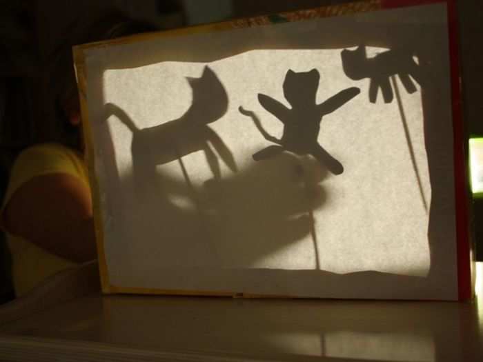 Shadow puppet show for the kids