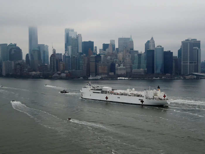 Patients treated on the USNS Comfort will be transferred from local hospitals. Walk-on patients will not be accepted.