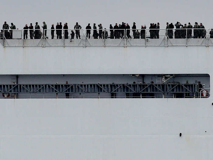 There will be about 1,100 medical staffers aboard the ship, according to the US Navy.