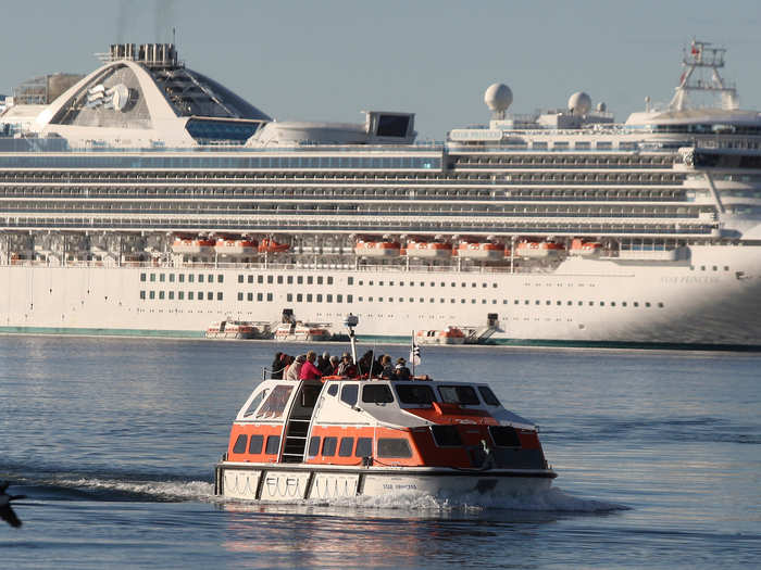 P&O released gray water and food waste into a coral reef in 2018