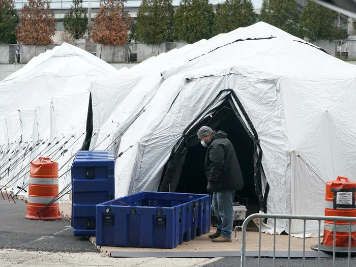 Marmo said it would help if the local or state government set up temporary refrigerated morgue facilities around the city to support private funeral home overflow — perhaps chilled tents or semi-trailers. "It