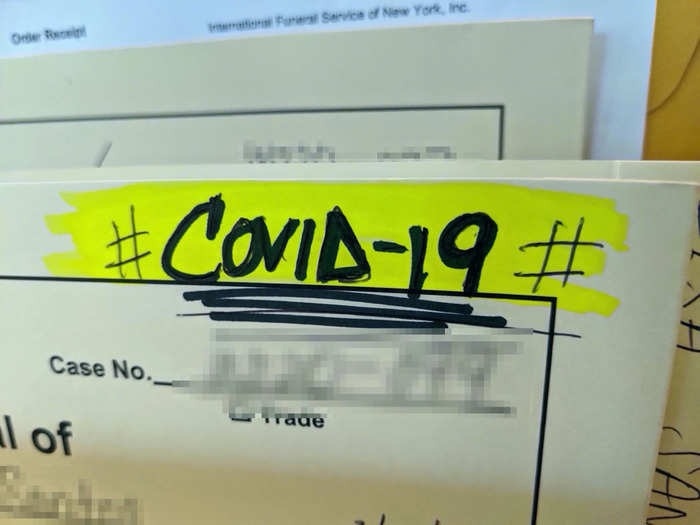 Yet another consequence of the pandemic: Workers said the coronavirus outbreak in New York has complicated and slowed the flow of bodies from hospitals to funeral homes and families, and ultimately to a final resting place. "We