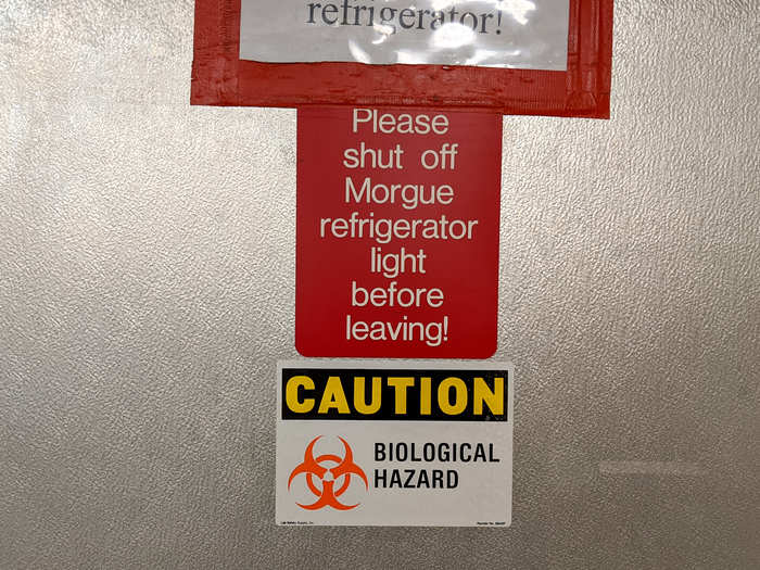 For removals, Marmo said he used to send one worker and a $5 bill to hand to a security guard. The guard would "open the refrigerator door, help verify a person