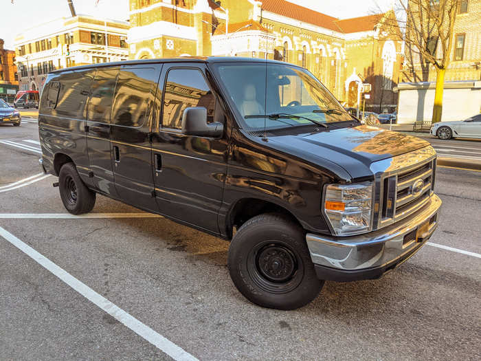 We piled into a van staff call "Big Black." It