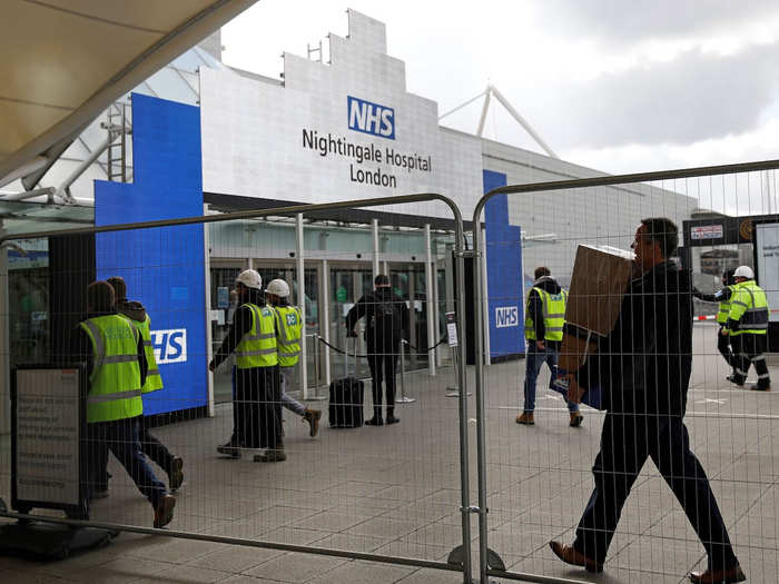 Some 200 military personnel have worked alongside NHS staff and civilian contractors — including electricians, plumbers, and carpenters — to construct the hospital in record time.