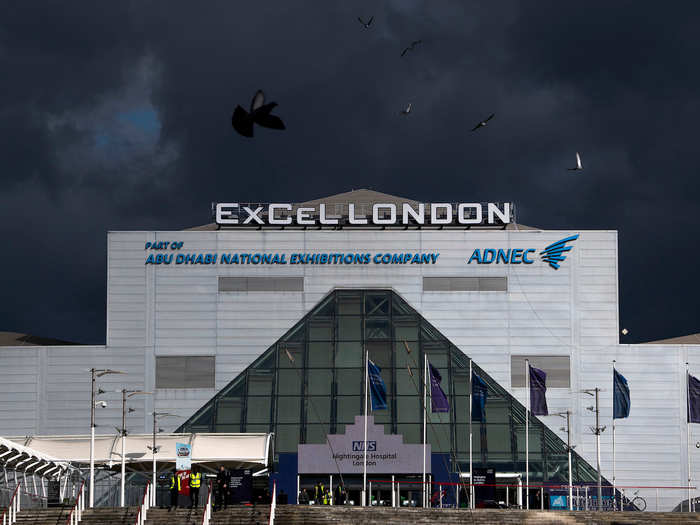 As the UK braces for more coronavirus cases, the ExCeL conference center in London has been converted into a makeshift field hospital in just nine days.