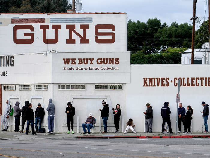 States and cities have also been split in determining whether or not gun stores are essential. On March 28, the Trump administration added gun stores to the federally recommended list of essential businesses. In response to the new guidelines, Los Angeles announced that it will reopen gun stores.