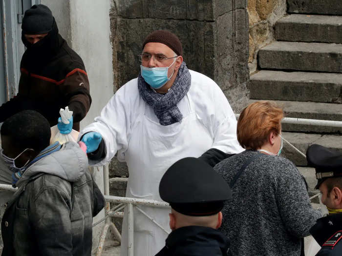 One Priest told the Guardian: "Now people are more afraid — not so much of the virus, but of poverty. Many are out of work and hungry. There are now long queues at food banks."