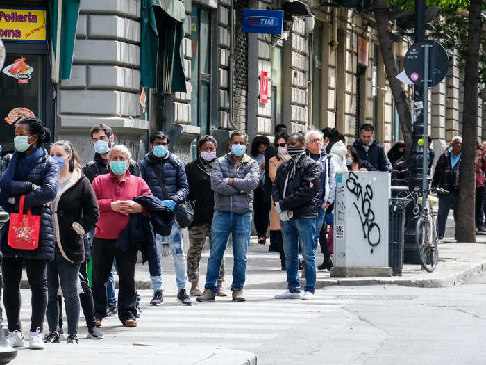 Long lines at grocery stores have caused anxiety in the region, and reports have shown that some people are pressuring small businesses owners to give away food for free.