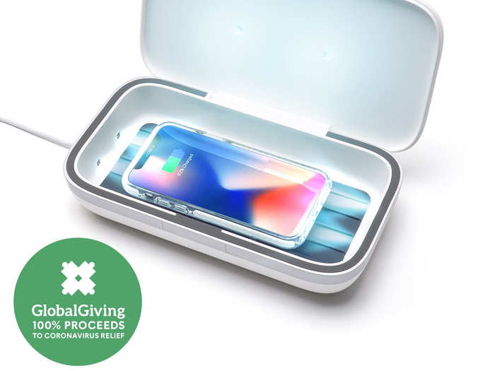 Some companies have launched new items, pledging to donate 100% of proceeds. Casetify created a UV sanitizer and will donate the proceeds to the GlobalGiving Coronavirus Relief Fund.