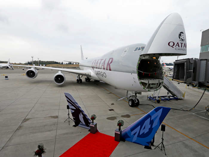 The largest 747 variant also provides cargo operators with new fuel-efficient General Electric GEnx engines to reduce operating costs.