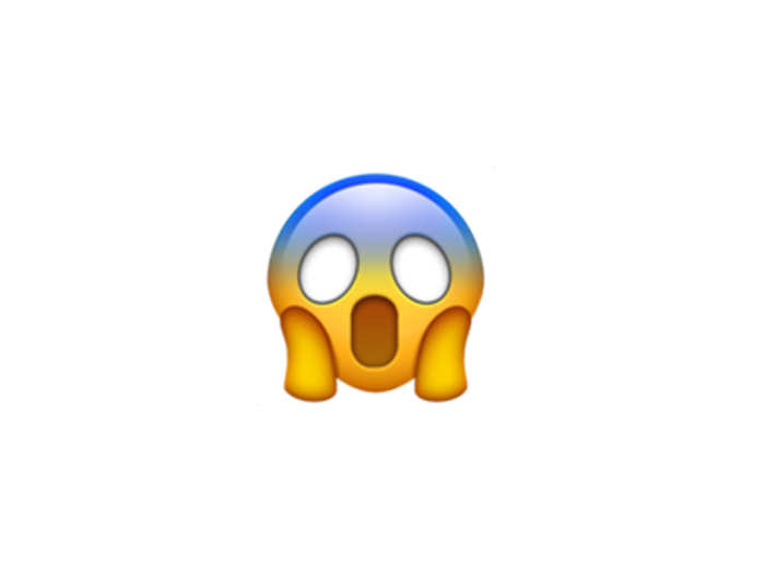 These eight emoji that have seen the biggest increase in usage with the coronavirus. Face screaming in fear