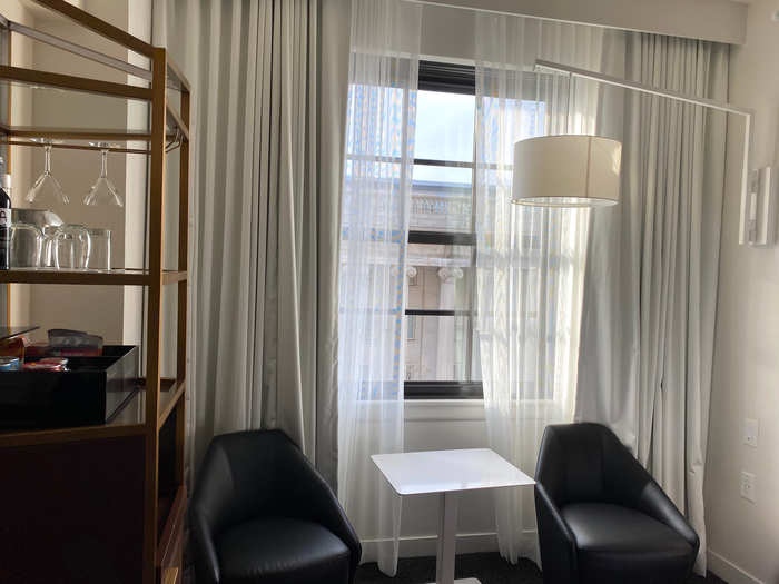 The W Washington DC is a top pick for sightseers, located just steps from the White House and Washington Monument with historic architecture and contemporary interiors, but standard rooms are small and oddly shaped