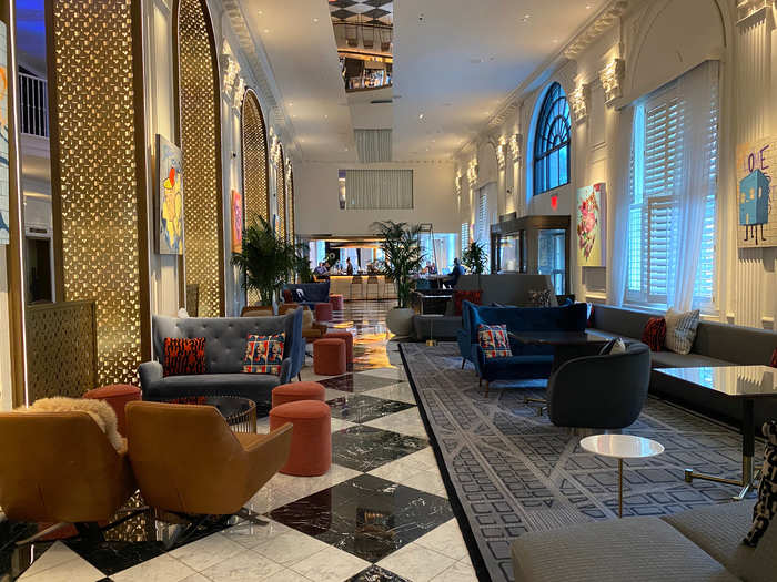 The W Washington DC is a top pick for sightseers, located just steps from the White House and Washington Monument with historic architecture and contemporary interiors, but standard rooms are small and oddly shaped