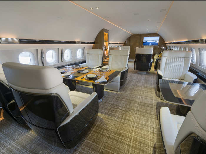 The tables can also be converted into beds for extra passengers on overnight or long-haul flights.