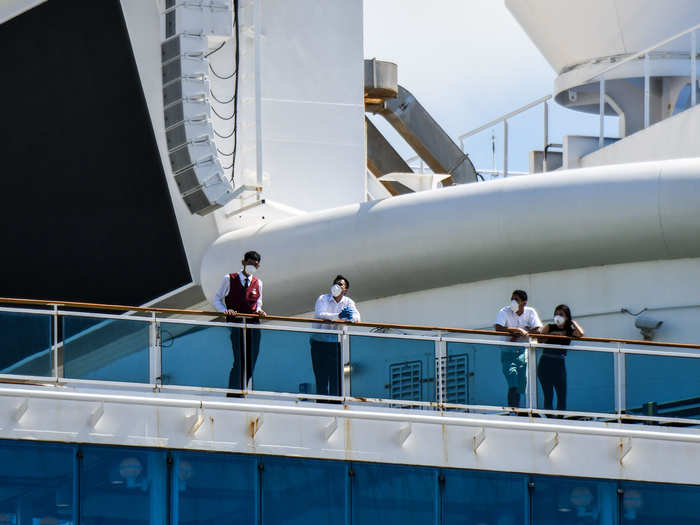 It was denied permission to disembark in both Uruguay and Brazil.