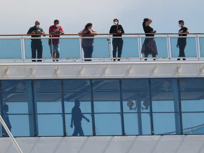 It docked in Buenos Aires, Argentina on March 19 for what was supposed to be the end of the journey.