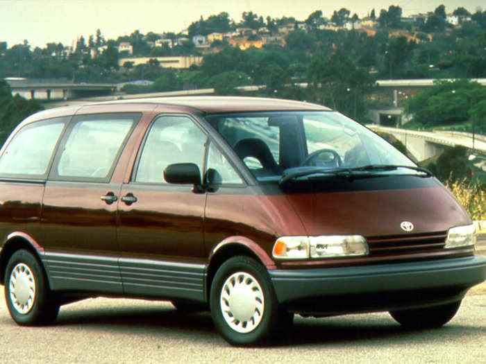 That year, Toyota ditched the Van for the Previa — an egg-like mid-engine van with a supercharged variant.