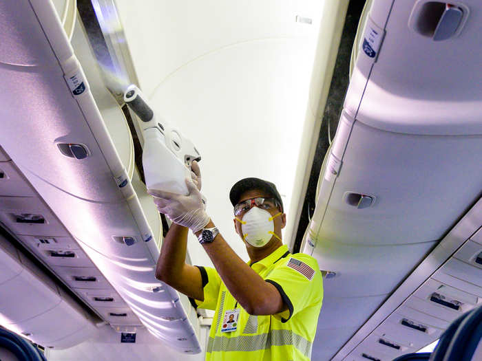 All three airlines use an EPA-approved disinfectant that poses no threat to passengers. Similar disinfectants are used in hospitals to combat the spread of pathogens.