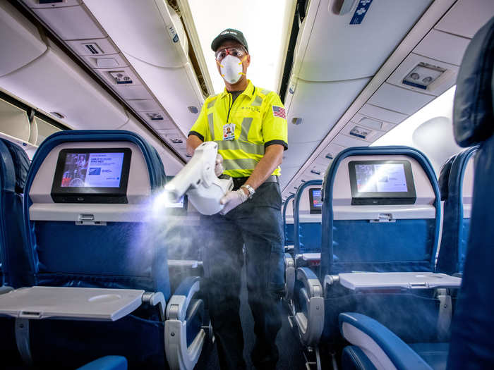 "The fogging procedure uses a high-grade, EPA-registered disinfectant and virucide that is highly effective against many communicable diseases, including coronaviruses," said Delta in a March 13 news release. "It is safe for customers and crew immediately after it