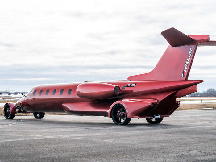 The Limo-Jet has shed its wings, but comes with massive speakers that can play jet-engine noises.