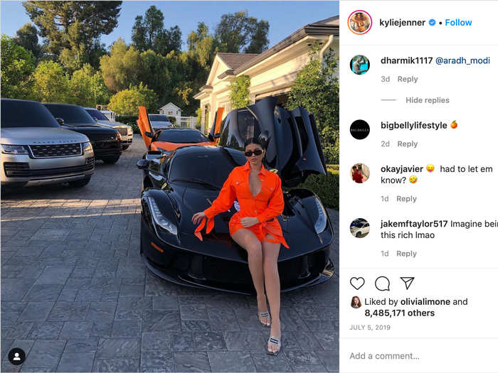 Jenner owns multiple luxury cars, which are most likely worth millions collectively.