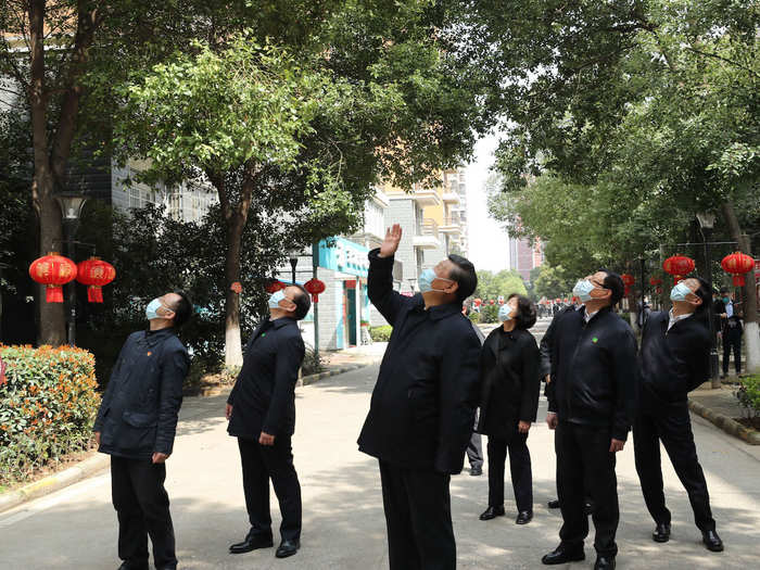 As infections in Wuhan started dropping in mid-March, Chinese President Xi Jinping had visited the city and praised its people for being "heroic."