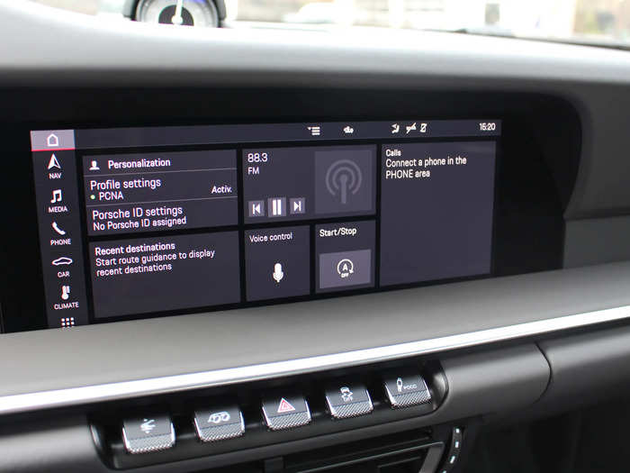 Infotainment runs off a central touchscreen that