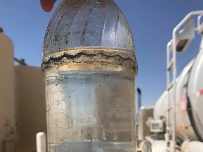 ...or even clear, such as this bottle, also from West Texas.