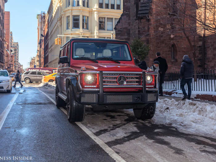 The Mercedes G-Wagen is off because it