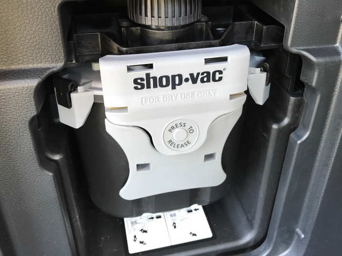 ... the Shop-Van vacuum in the cargo area!