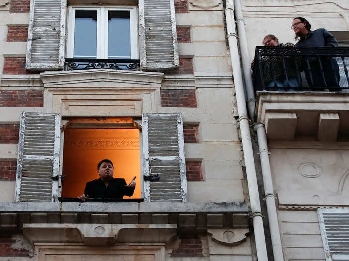 Another poignant image of the pandemic is of people singing and dancing on their balconies as millions of people got accustomed to being locked down for the first time.